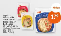 tegut Tegut... mozzarella reibekäse Angebot
