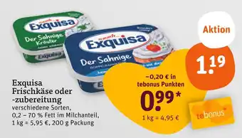 tegut Exquisa frischkäse Angebot