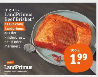 tegut Landprimus beef brisket Angebot