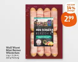 tegut Wolf mini berner würstchen Angebot