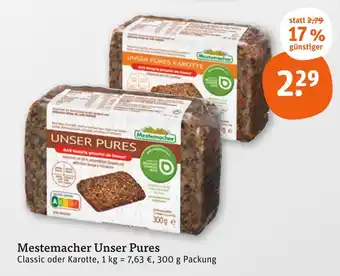 tegut Mestemacher unser pures classic Angebot