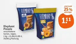 tegut Elephant salted pretzels Angebot