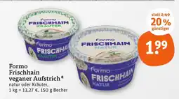 tegut Formo frischhain kräuter veganer aufstrich Angebot