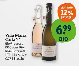 tegut Villa maria carla bio-prosecco doc Angebot