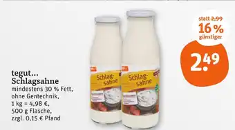 tegut Tegut... schlagsahne Angebot