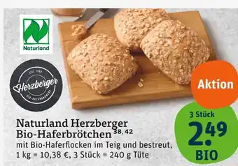 tegut Herzberger naturland bio-haferbrötchen Angebot