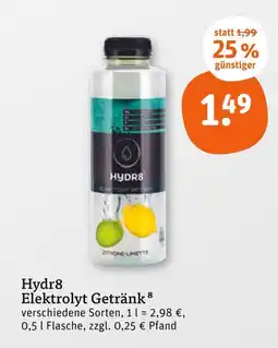 tegut Hydr8 elektrolyt getränk Angebot
