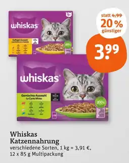 tegut Whiskas geflügel auswahl la carte mitta Angebot