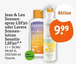 tegut Jean & len sonnenspray lsf30 Angebot