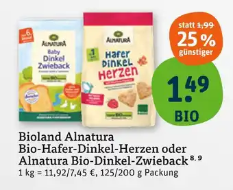 tegut Alnatura bio-hafer-dinkel-herzen Angebot