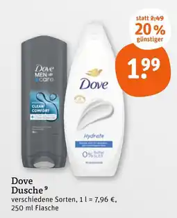 tegut Dove men+care clean comfort dusche Angebot