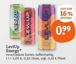 tegut Levlup energy cola orange Angebot