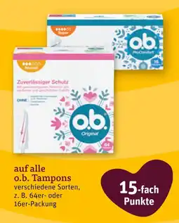 tegut O.b. original tampons 64er-packung Angebot
