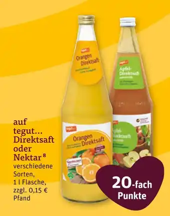 tegut Tegut orangen direktsaft Angebot
