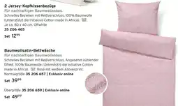 Tchibo 2 jersey-kopfkissenbezüge Angebot