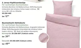 Tchibo 2 jersey-kopfkissenbezüge Angebot