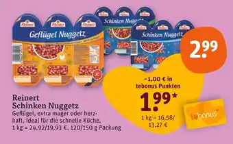 tegut Reinert geflügel nuggetz Angebot