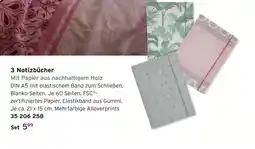 Tchibo Notizbuch mehrfarbig alloverprints Angebot