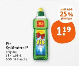 tegut Fit spülmittel original Angebot