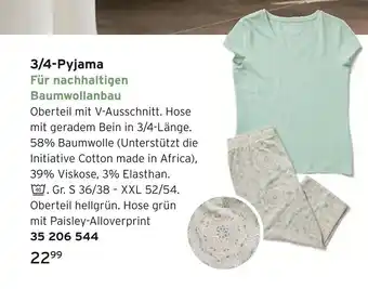 Tchibo 3/4-pyjama Angebot