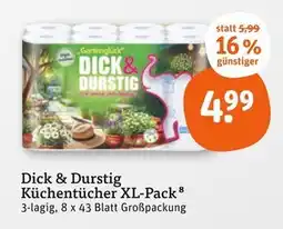 tegut Dick & durstig küchentücher xl-pack Angebot