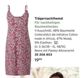 Tchibo Trägernachthemd Angebot
