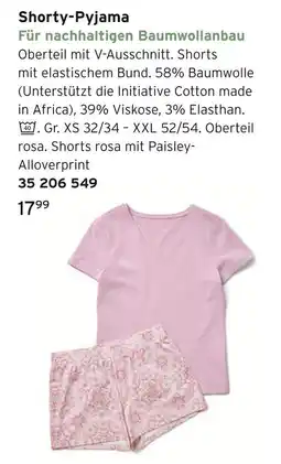 Tchibo Shorty-pyjama Angebot