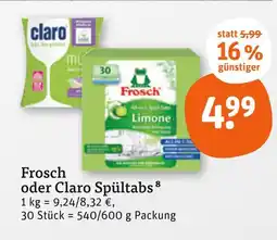 tegut Frosch spültabs Angebot