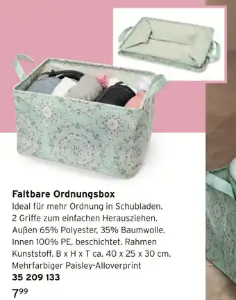 Tchibo Faltbare ordnungsbox Angebot
