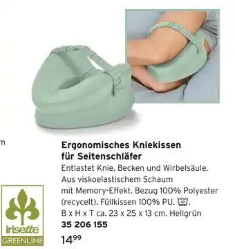 Tchibo Irisette ergonomisches kniekissen für seitenschläfer Angebot