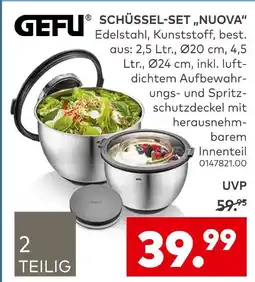 porta Gefu schüssel-set 'nuova' Angebot