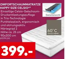 porta Komfortschaummatratze happy size celsio Angebot