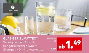 porta Tafelwert glas-serie „matteo“ Angebot