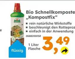 Globus Baumarkt Bio schnellkomposter kompostfix Angebot