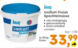 Globus Baumarkt Knauf uniflott finish spachtelmasse Angebot