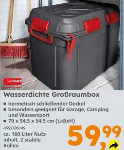 Globus Baumarkt Sunware wasserdichte großraumbox Angebot