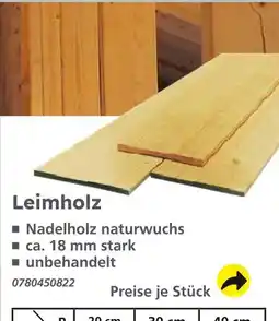 Globus Baumarkt Leimholz Angebot