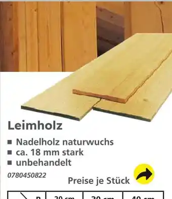 Globus Baumarkt Leimholz Angebot
