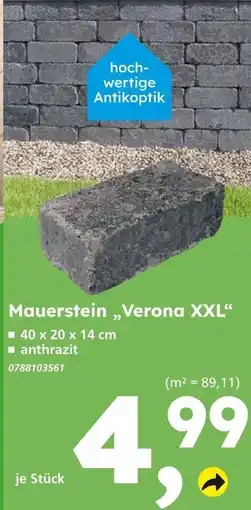 Globus Baumarkt Mauerstein „verona xxl“ Angebot