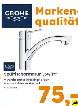 Globus Baumarkt Grohe spültischarmatur swift Angebot