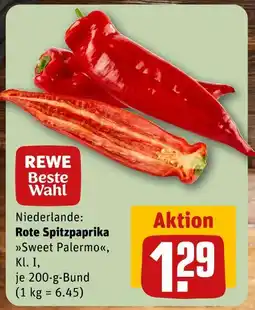 REWE Rewe beste wahl rote spitzpaprika sweet palermo Angebot