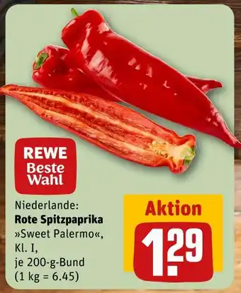 REWE Rewe beste wahl rote spitzpaprika sweet palermo Angebot