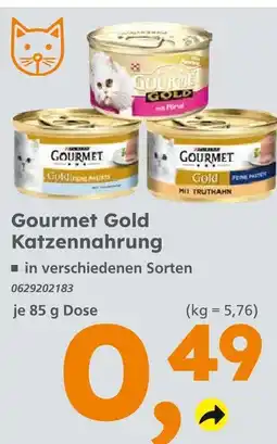 Globus Baumarkt Gourmet gold katzennahrung mit rind Angebot