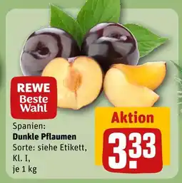 REWE Rewe beste wahl dunkle pflaumen Angebot