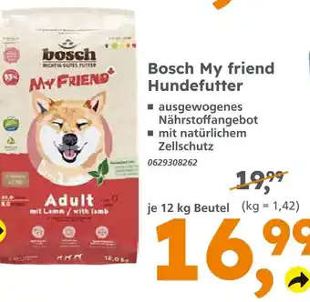 Globus Baumarkt Bosch my friend hundefutter Angebot