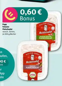 REWE Popp feinster fleischsalat Angebot