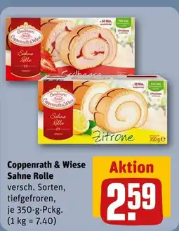 REWE Coppenrath & wiese sahne rolle erdbeere Angebot