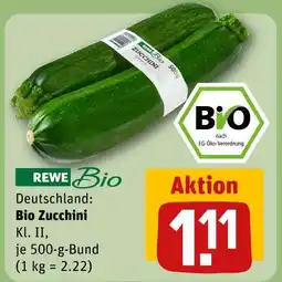 REWE Rewe bio zucchini Angebot