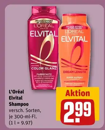 REWE L'oréal elvital shampoo Angebot