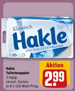 REWE Hakle hakle toilettenpapier klassisch Angebot